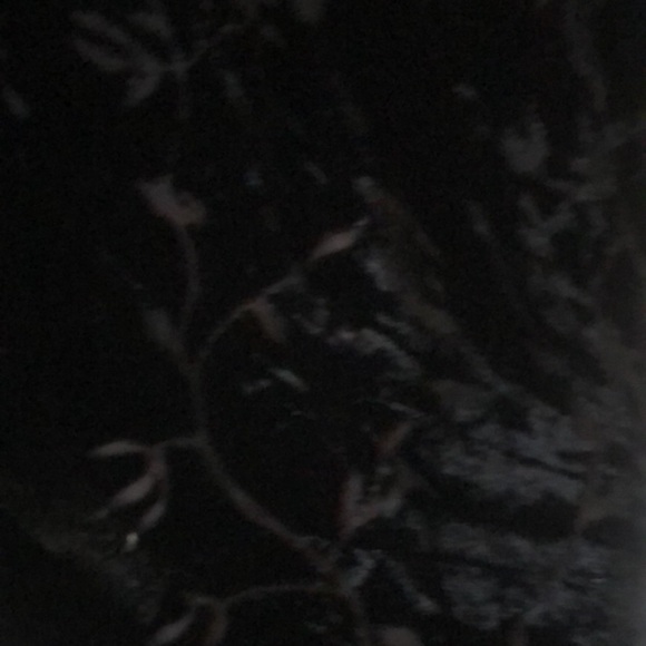 Woman’s velour embroidered long sleeve top - Picture 5 of 12